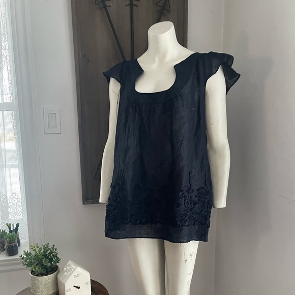 Max Studio Tops - NWT Max Studio 100% Linen Blouse Size XL